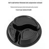 Disposable Round 3-Compartment Takeout Container