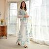 Muslim Women Embroidered Dubai Arabian Loose Dress Evening Dress Eid Robe