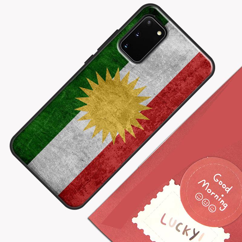Kurdistan Flag Phone Case For Samsung Galaxy S23 S26 Ultra S20 S21 S22 S24 S25 Plus S10 S25 FE Cover Shell