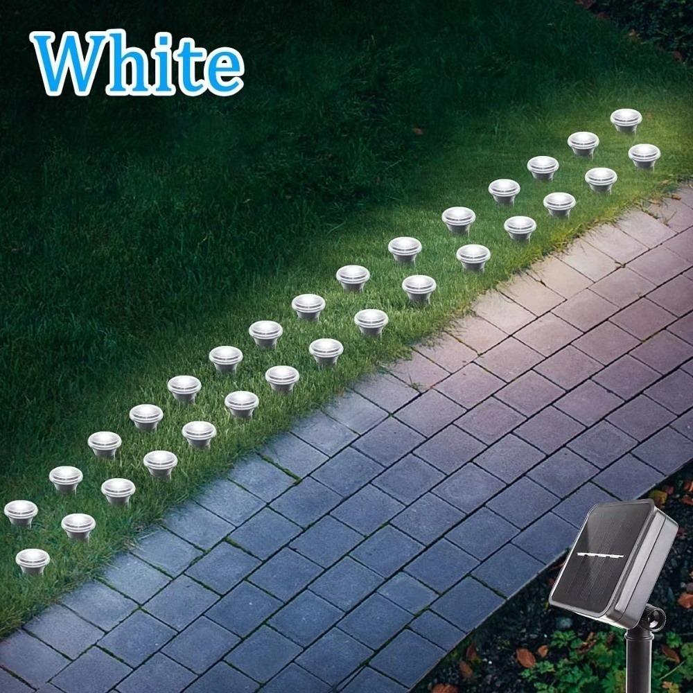 

15/30LEDS Garden Pathway Light 8 Modes Holiday Lighting Lawn Lamp for Camping Weddings Christmas 15LEDS білий