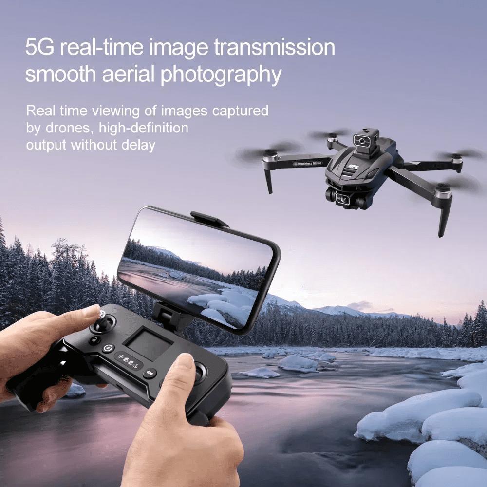 New V168 Drone 8K 5G GPS Professional HD Aerial Photography Dual-Camera Omnidirectional Obstacle Avoidance Drone Original Quadcopter