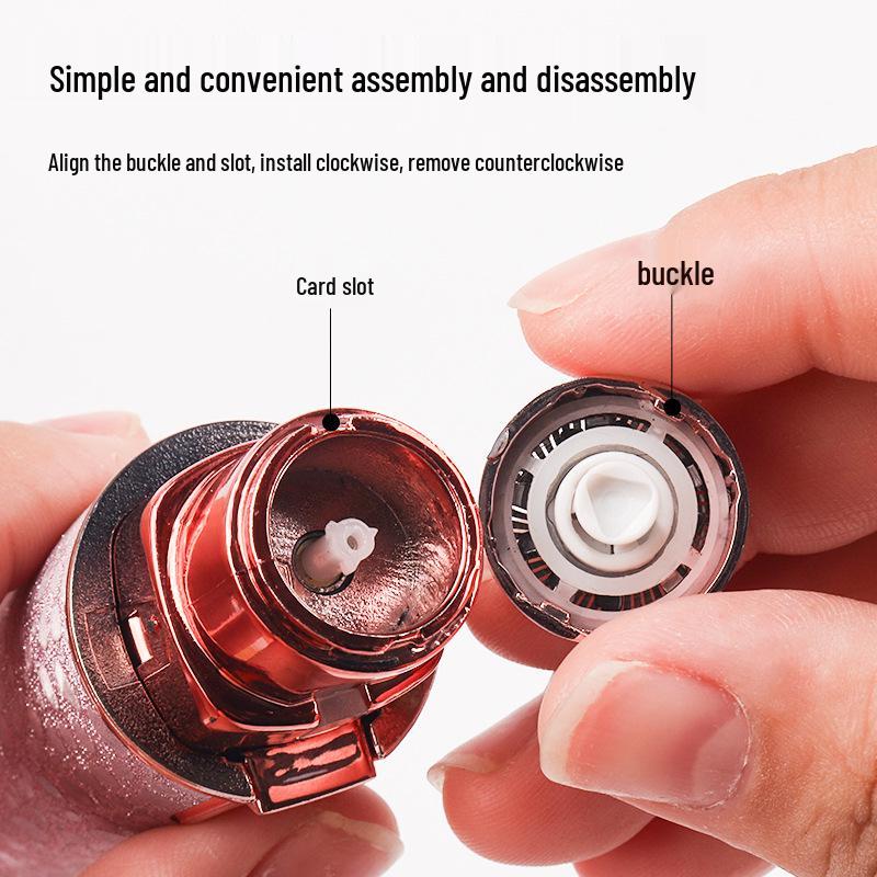 2-in-1 Electric Eyebrow Trimmer: Portable Double Blade Hair Removal for Underarms, Nose & Eyebrows