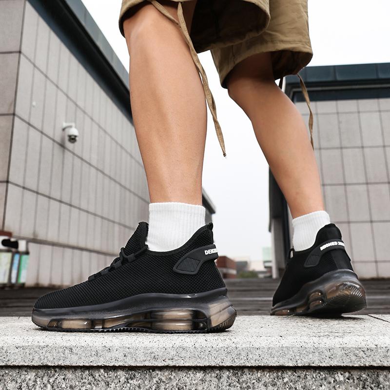 Fashion Thick Soled Men's Running Shock-absorbing Lace Up Summer  Tennis Breathable Platform Sneakers Anti Odor Fashion Casual Shoes