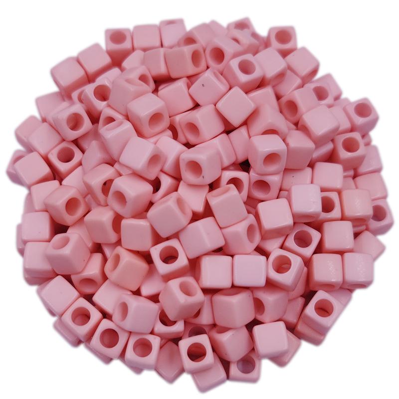 40Pcs 7mm Bracelet Making Square Loose Beads DIY Charms For Jewelry Making Manual Accessories Necklaces Making