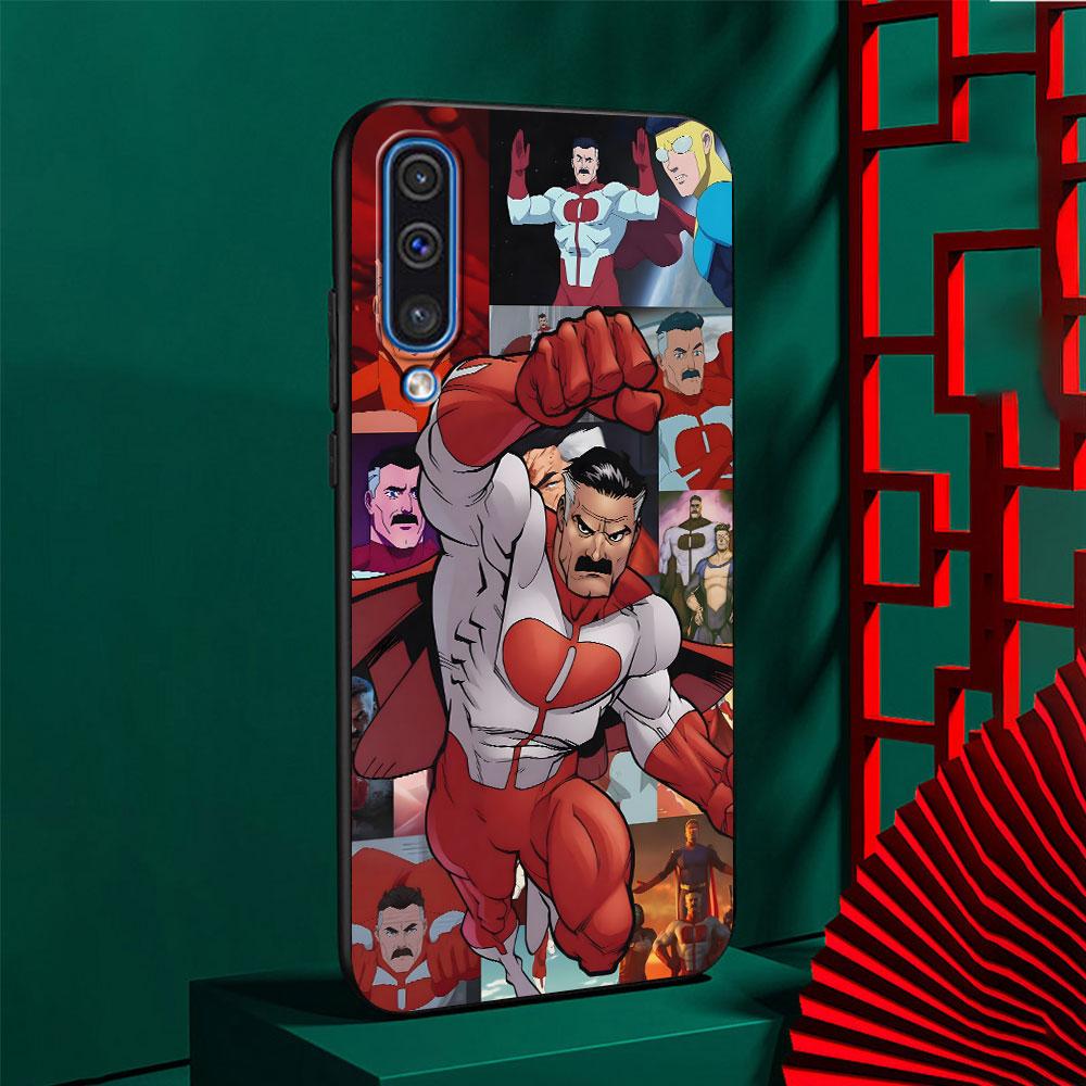 Invincible Case for Samsung Galaxy A10s A50 A50s A02s A03s A20 A30 A20e A70 A70s A20s A30s A10 A40 A04 A04s Black Phone Cover