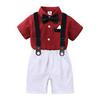 Eaby Style Boys' Spring & Autumn Birthday Gentleman Outfit: Three-Piece Set