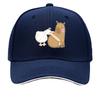 Cute Capybara Pelican Animal Meme Illustration Sandwich Baseball Cap Sun Cap Outdoor Workouts Hat