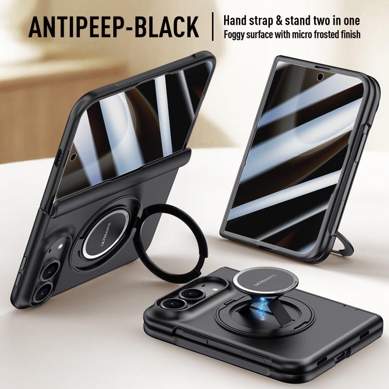 For iphone Duo 5G Case Hand Strap For Magsafe Magnetic Ring Holder Cover For iphoneDuo With Screen Glass Hinge Protection Cover