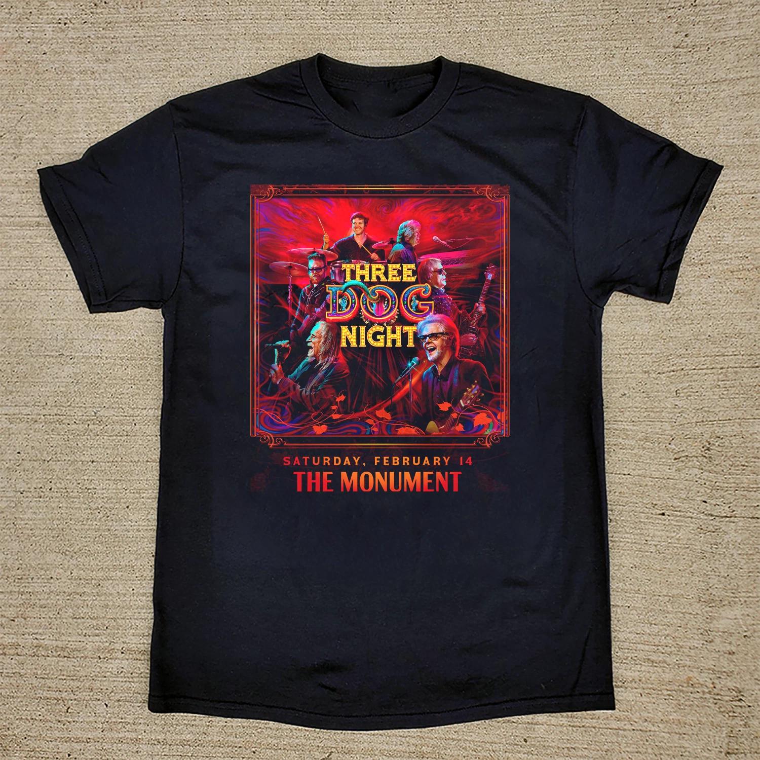 NEW Three Dog Night Concert T Shirt All Streetwear Harajuku S