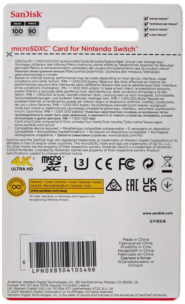 SanDisk microSDXC 512 GB Edycja Animal Crossing Liść Nintendo Switch Switch Lite i Switch - UHS-I