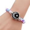 Luminous Sun & Moon Lovers Beaded Bracelet - Colorful, Elastic, Fashionable Gift for Couples & Friends