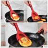 2 in1 Silicone Clip Spatula for Frying Steak Pancakes Toast Omelette Tongs Silicone Omelet Spatula Flip Shovel Kitchen Tool