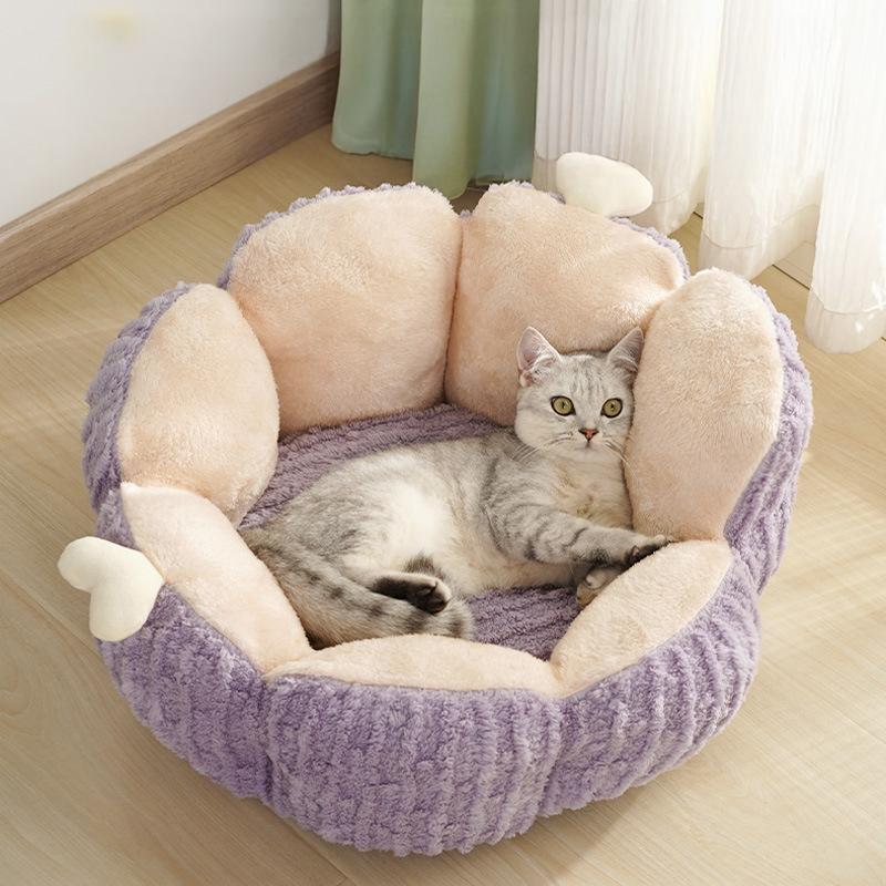 Cactus Cat Bed Soft Pet Bed Warm Dog Bed Thermal Insulation Four Seasons Pet House Plush Pet Nest Cactus Shape Pet Mat Machine Washable