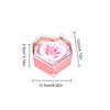 1PC Gift Packaging Boxes Wife Heart Shape Wedding Plastic+Paper Organizer Storage Bag Ring Jewelry Box Decoration