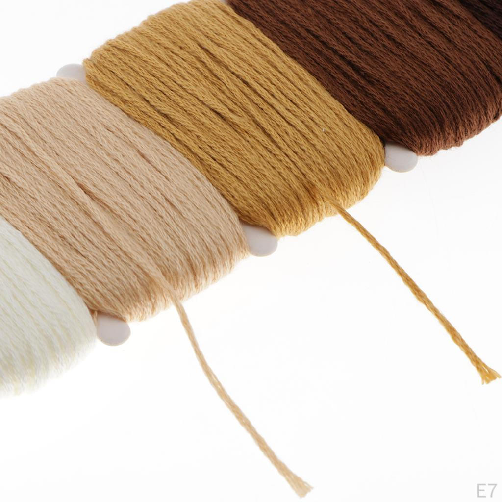 10 Meter Colorful Cotton Twisted Cord Rope Sash Craft Macrame String