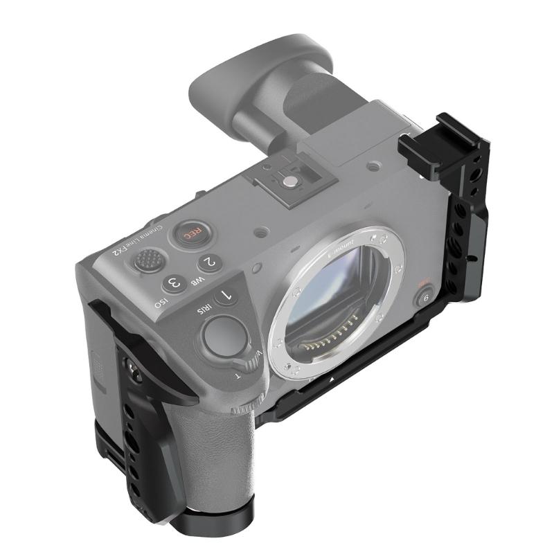 Professional Camera Cage Camera Full Cage for FX2 Aluminum Video Rig Button Cold Shoe QR Base Accessories