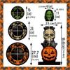 Pumpkin Skull Cupcake Stand for Halloween Party Table Centerpieces, 3 Tiered Paper Dessert Tower for Cupcake, Candy, and Dessert Displays