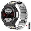 Steel Strap for Huami Amazfit T-rex 3/2 Trex Pro Metal Watch Band for Amazfit T-Rex Ultra T-Rex PRO3 48MM Butterfly Clasp Smartwatch Accessories