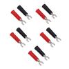 10Pcs 4mm U Y Type Electrical Crimp Terminals Insulated Fork Spade Wire Connectors for Banana Plug Multimeter