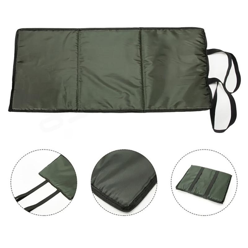 Water Resistant Foldable Fishing Mats Multipurpose Sponges Pad Outdoor for Anglers Includes Baits Dispenser Tool