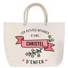 Beach Bag - PLANETEE - Rope Handle - Large Size - Cotton - Personalized Message - Made In France
