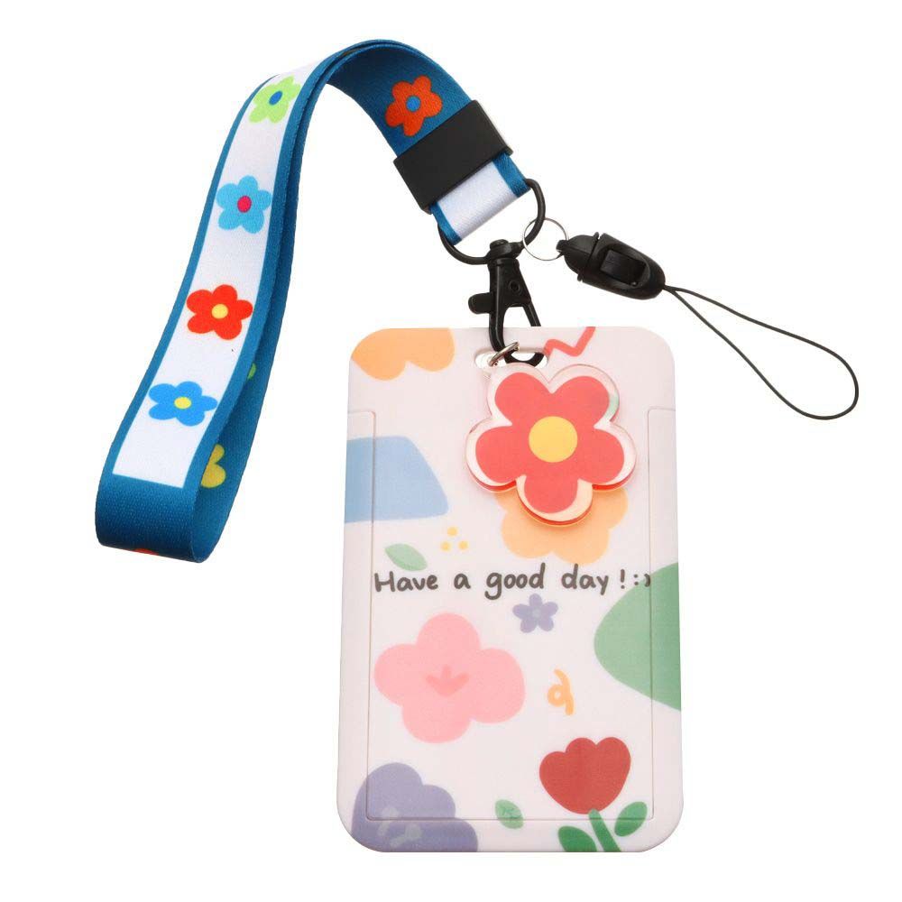 ID Card Cover Keychain Business Card Lanyard Bus Card Case Card Holder Work Card Bag Badge Holder