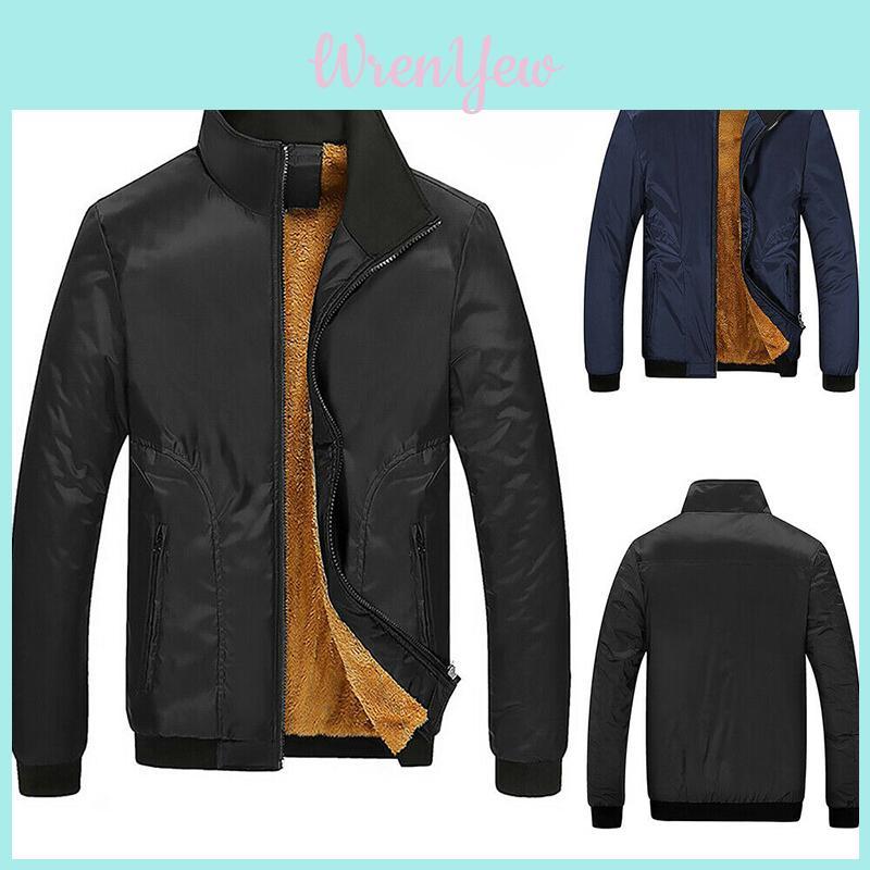 Herren Hoodie mit Reißverschluss und warmem Stehkragen, gefüttert mit Kunstfleece-Fell