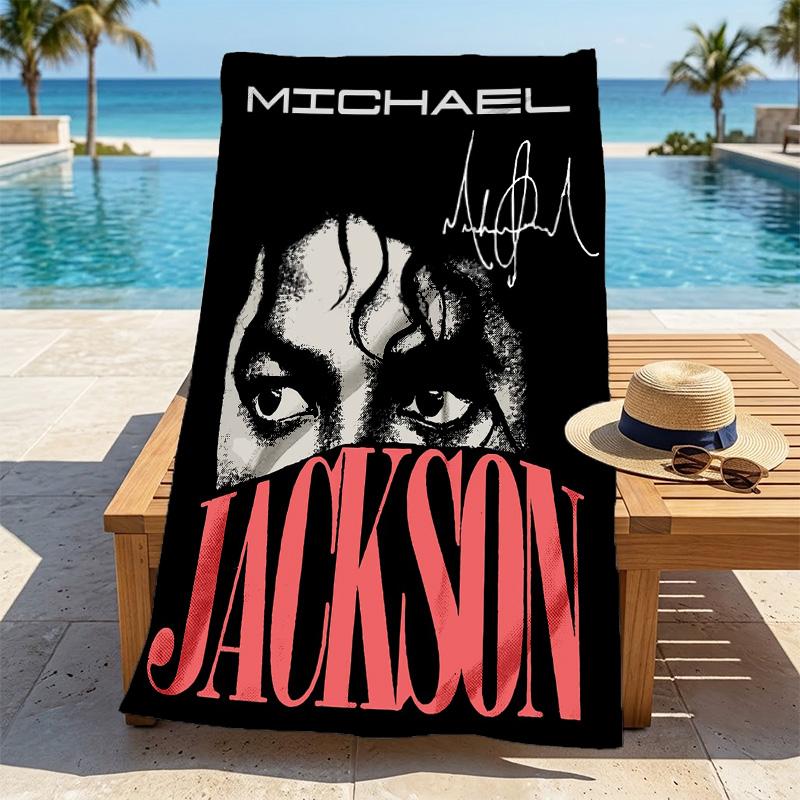 Michael Jackson Stilvolles Digitaldruck Strandtuch Schnelltrocknende Saugfähige Decke Für Strand Pool Fitnessstudio Reisen