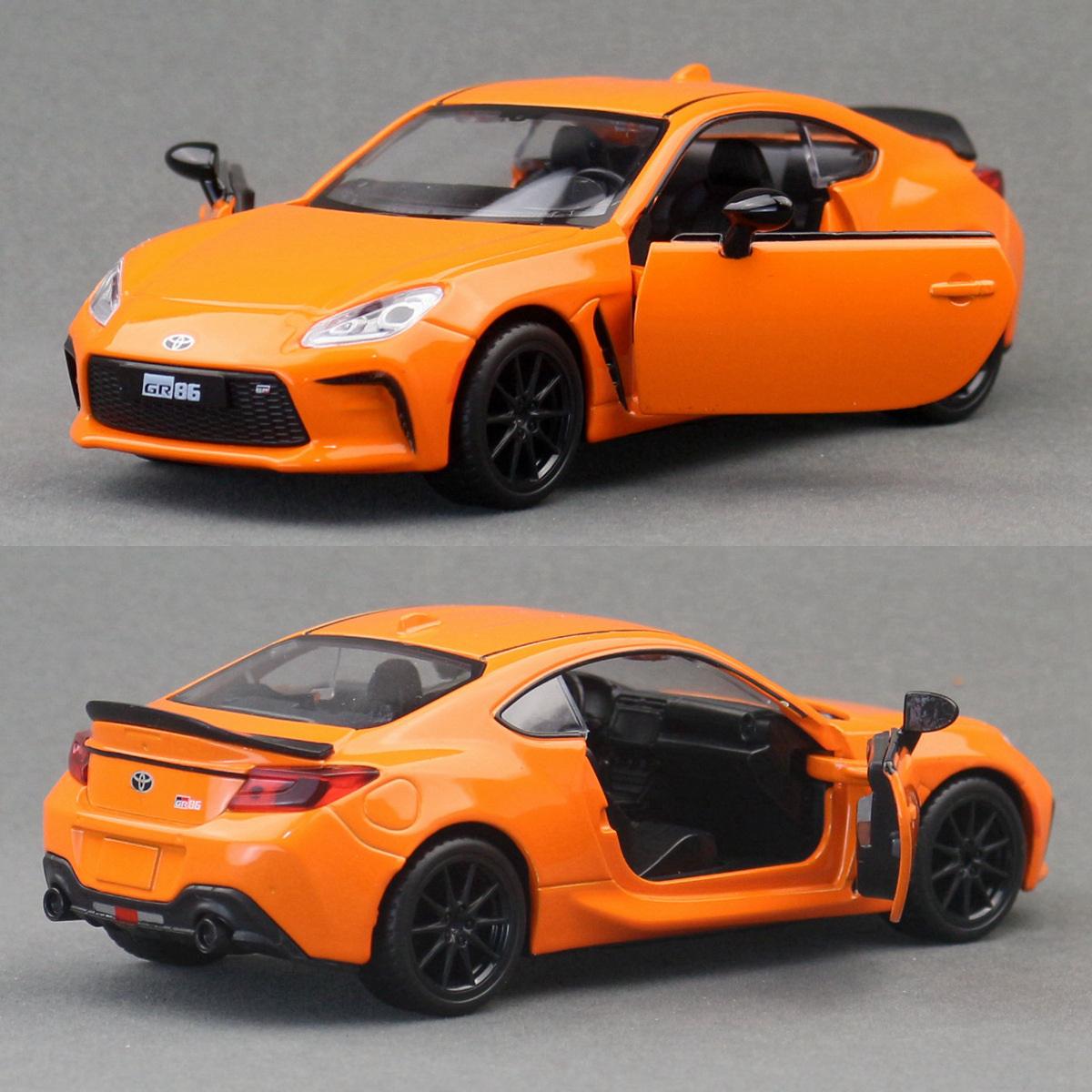

1/28 Toyota GR86 Сплав Спортивный Автомобиль Модель Литье под Давлением Металл Гонки по Трассе Транспортные Средства Модель Автомобиля Симуляция Звука и Света Детские Игрушки Подарок оранжевый