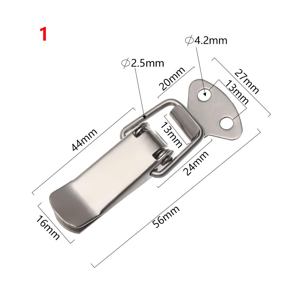

Stainless Steel Spring Loaded Latch Catch Toggle Hasp Hasp Cabinet Boxes For Sliding Door Simple Window Box Buckle Hardware