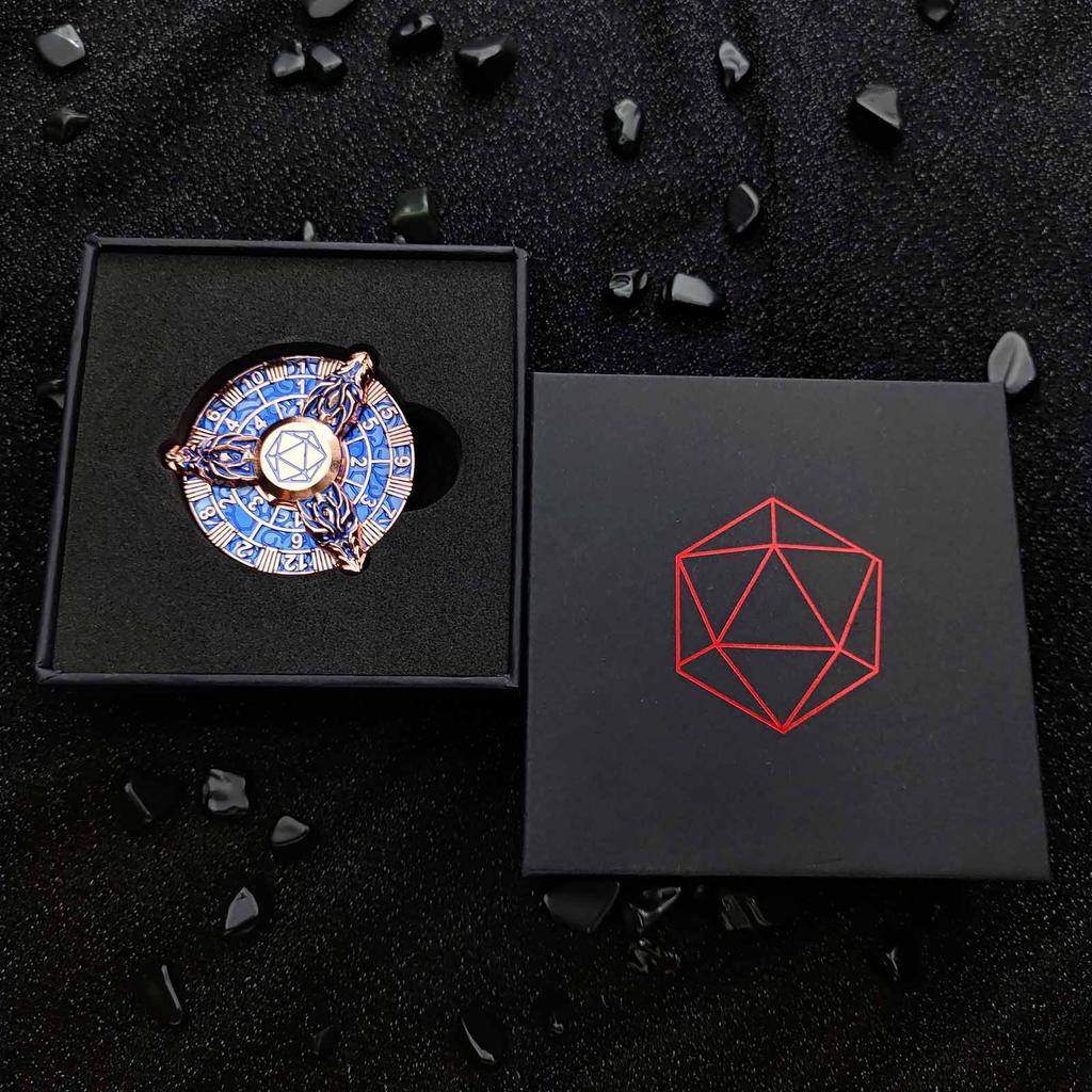 Metal EDC Fidget Spinner Dice Roller Antistresse Gyro Relieve Stress Relief Toy Handle Spinning Top Tip Cool Things Novelties