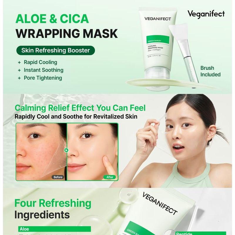 Veganifect - Green Barley Cooling Wrapping Mask
