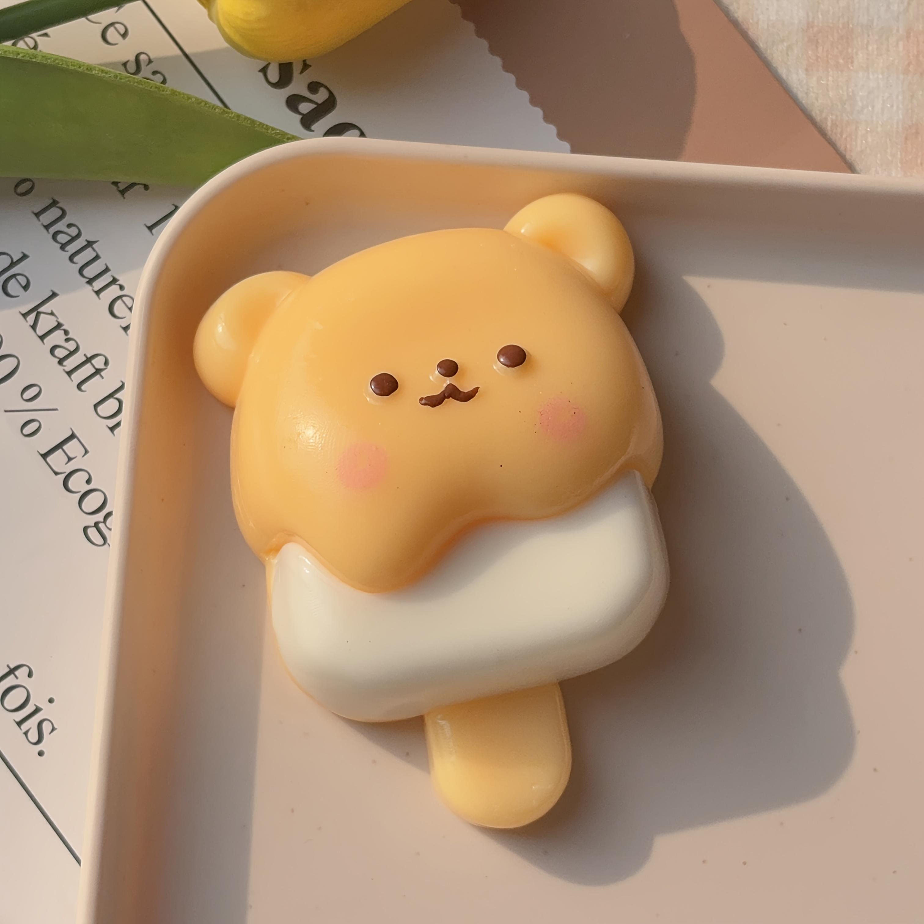 

Teddy Bear Popsicle Squishy Toy 1PC, Large Soft TPR Slow Rise Stress Ball, Sensory Fidget for Kids, Non Toxic Birthday Gift світло-сірого кольору