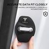 High-quality Matte Car Door Lock Cover Auto Emblems Case For Tesla Model 3 Model X Y Style Roadster Accessories