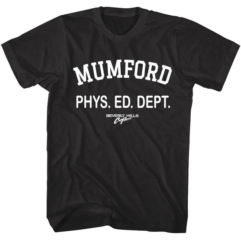 

Beverly Hills Cop Mumford Phys Ed Black Men’s T Shirt 3XL