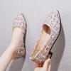 Women's Flat Shoes Office Ladies Footwear Pointed Toe With Heel Ballet Flats Comfortable And Elegant Chic Point Novelties L