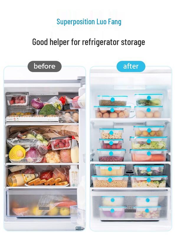 Camellia Antibacterial Fridge Food Storage Box, 1050ML