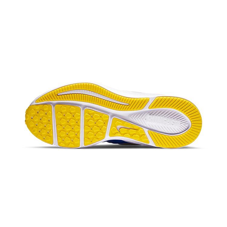 Nike Star Runner 2 Hook and loop Slip Resistant Cushioning Low top Kids' Running Shoes Blue Silver AT1801-404