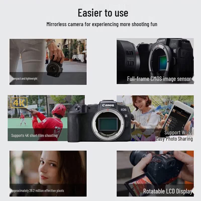 Canon EOS RP Full-Frame Mirrorless Camera with RF 35mm f/1.8 Lens (CN version)