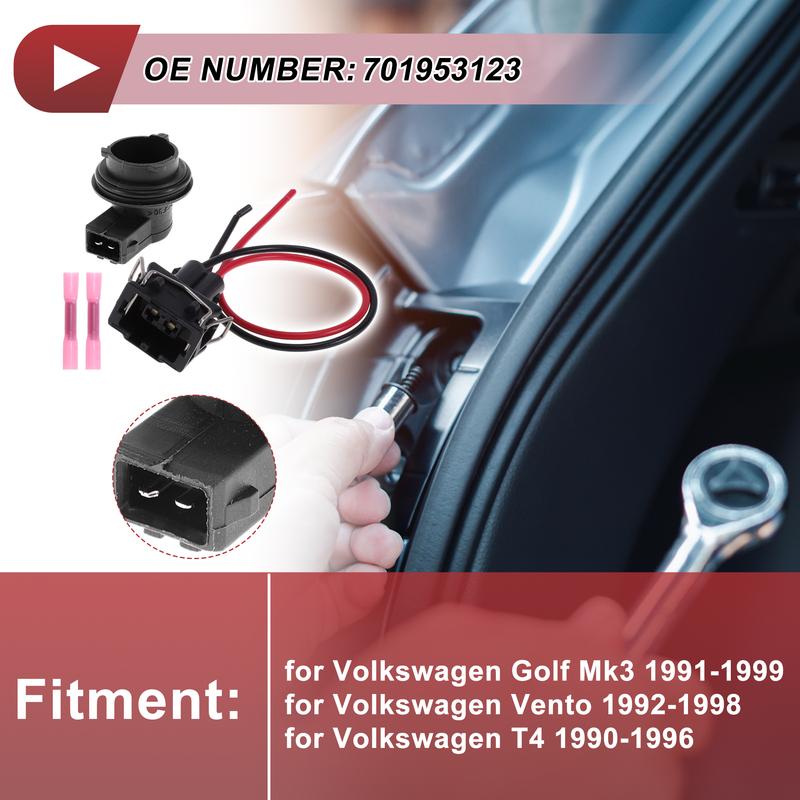 X Autohaux Turn Signal Light Socket Wiring for Volkswagen Golf Mk3 1991-1999 No.701953123