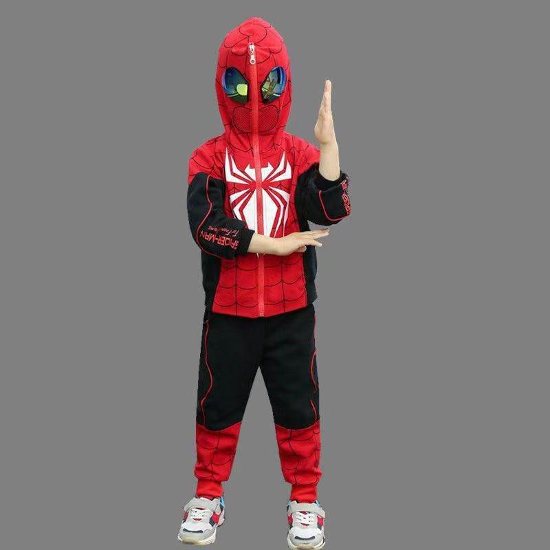 Spider-Man & Ultraman Boys' Spring/Autumn Two-Piece Sports Set
