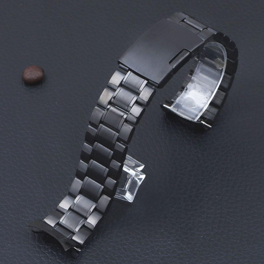 High Quality 20mm 22mm Stainless Steel Watch Strap Arc Curved Metal End Watch Bands for Men Women Bracelet Watch Accessories