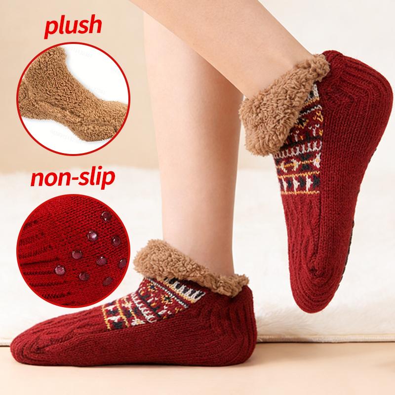 Herbst und Winter Bodensocken Home Warm Damen Herren Socken Schneesocken Schlafteppichsocken Hausschuhe Socken Herren Rutschfeste Yogasocken