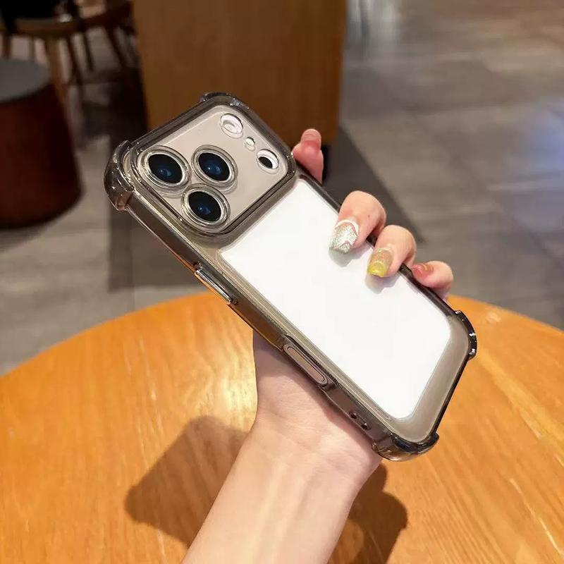 Luxury Shockproof Transparent Phone Case For 17 Air 16 15 14 13 12 11 Pro Max 16E 7 8 Plus X XS XR SE2 Bumper Cases Cover