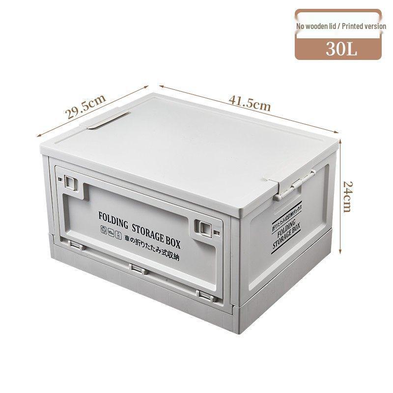 Black Outdoor Camping & Storage Folding Box - Industrial Style for Car Trunk