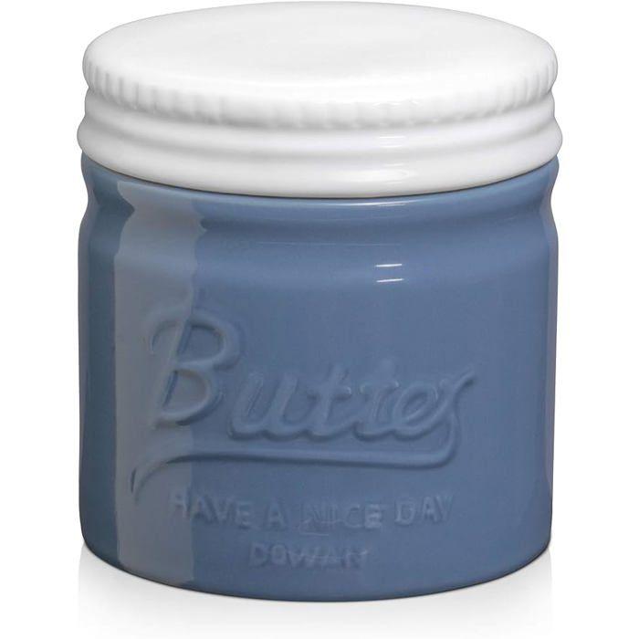 Butter Dish - DOWAN - French Butter Dish - Porcelain - Airy Blue - Large Capacity blu