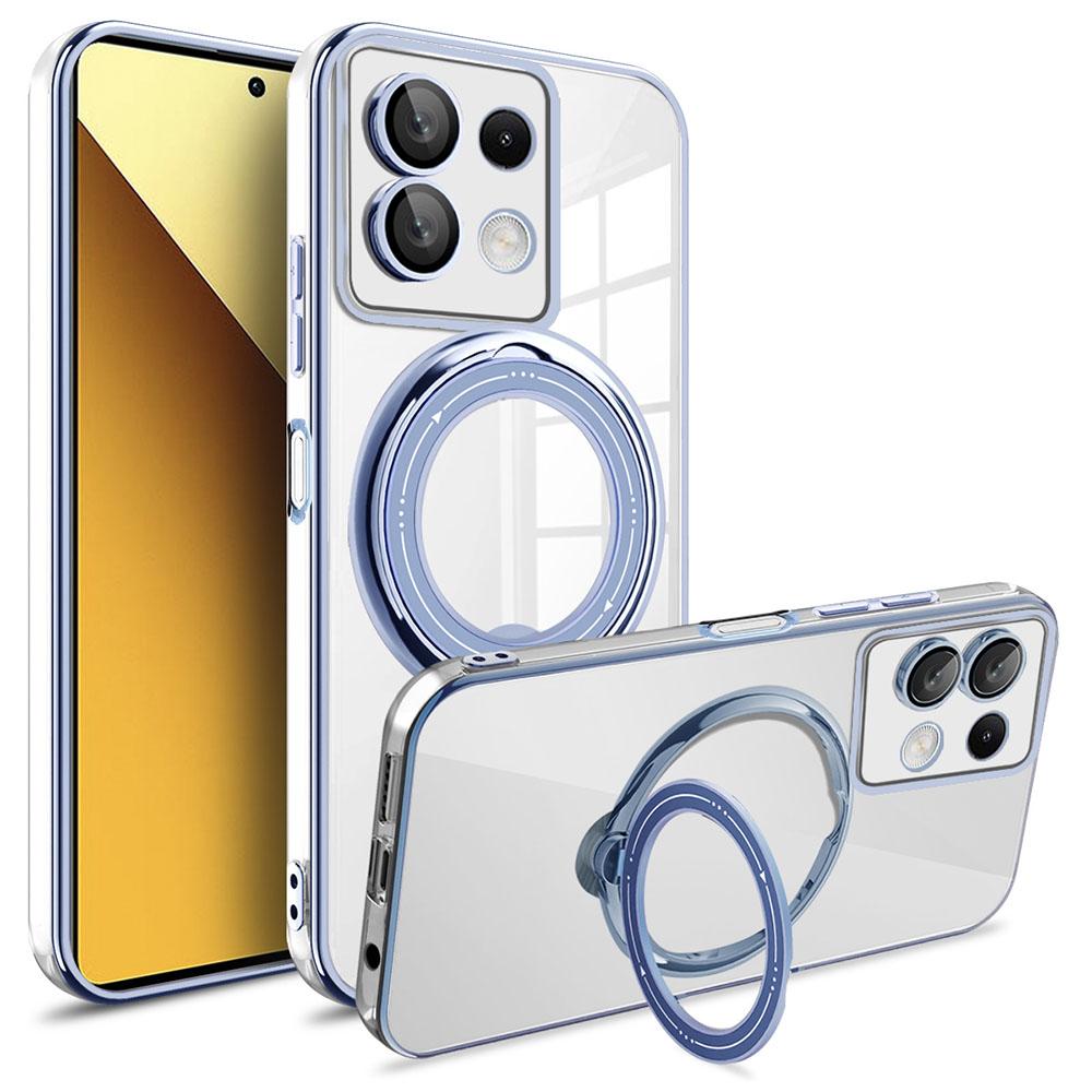 For Xiaomi Poco X6 5G/Redmi Note 13 Pro 5G Case Kickstand PC+TPU Magnetic Phone Cover