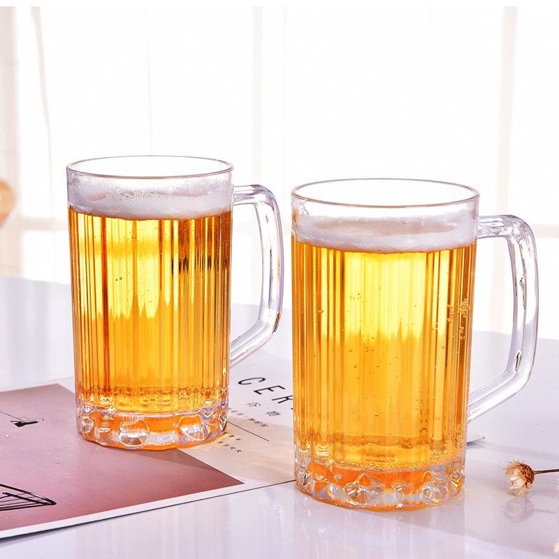 Acrylic 500ML Plastic Beer Mug Transparent Unbreakable Cup for Coffee Juice and Water Versatile Use 500ML