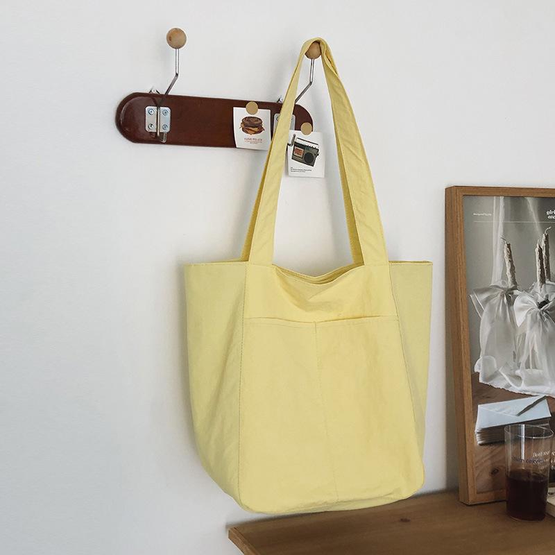 New Shoulder Crossbody Handbag Women's Bag Large Bag Girls Large Capacity Literature and Art Students Simple Casual Tote Bag