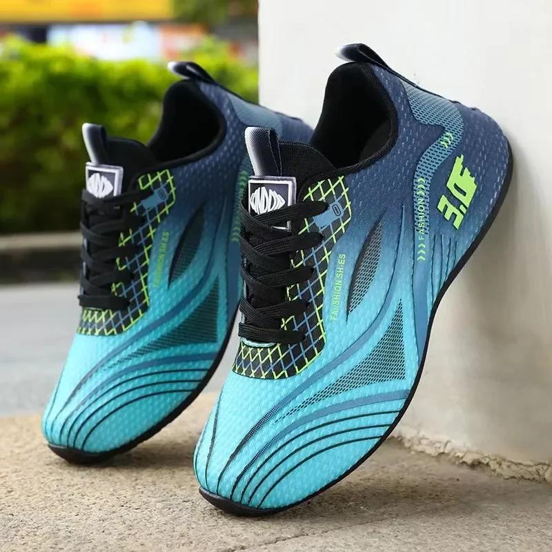 

Модная мужская повседневная спортивная обувь, дышащие легкие кроссовки, уличные сетчатые кроссовки для бега, атлетические кроссовки для бега трусцой и ходьбы, мужская кожа 44